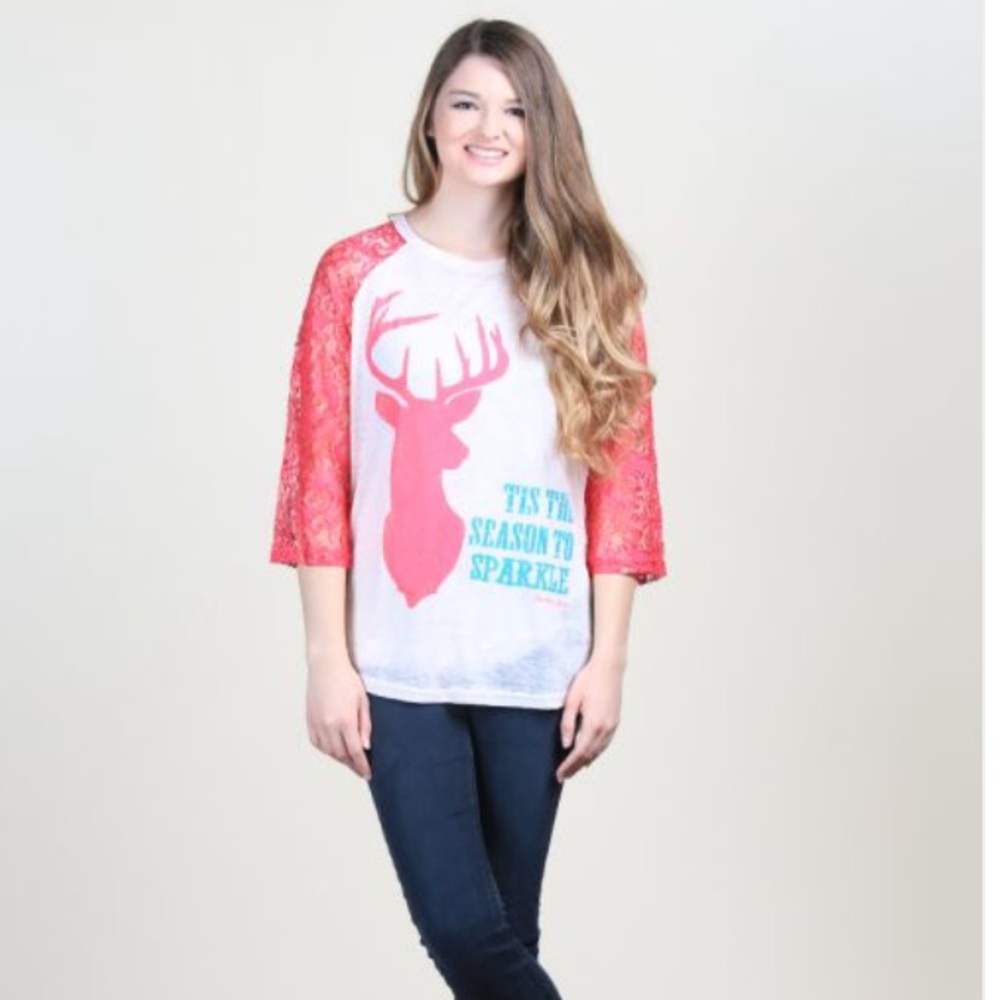 NWT! Christmas Shirt ‘Tis the Season to Sparkle Reindeer T-Shirt size XXL